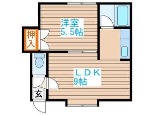 ヴェルディ北郷の物件間取画像